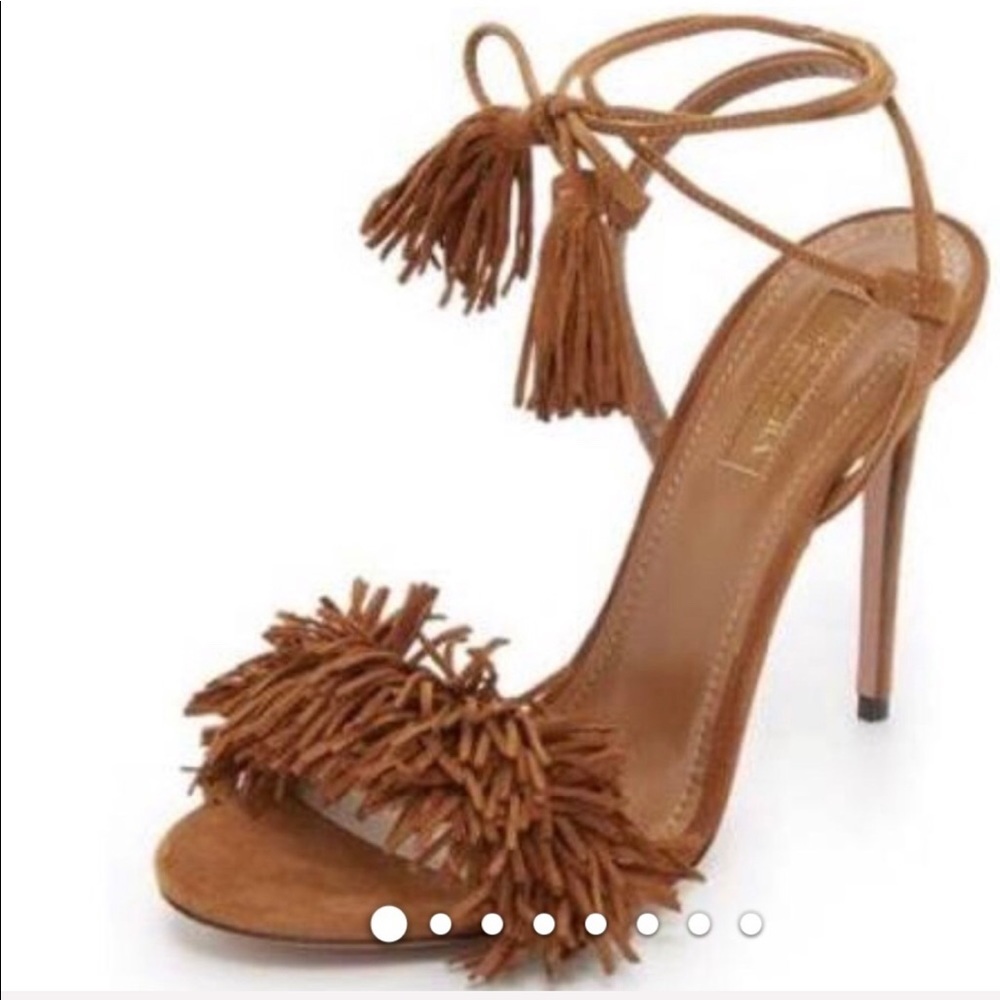 Aquazzura Wild Thing 105 in cognac . Size 7.5